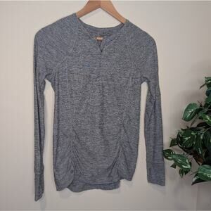 Athleta Essence Twist Long Sleeve Top | Gray Heather | Women’s (Approx. M)